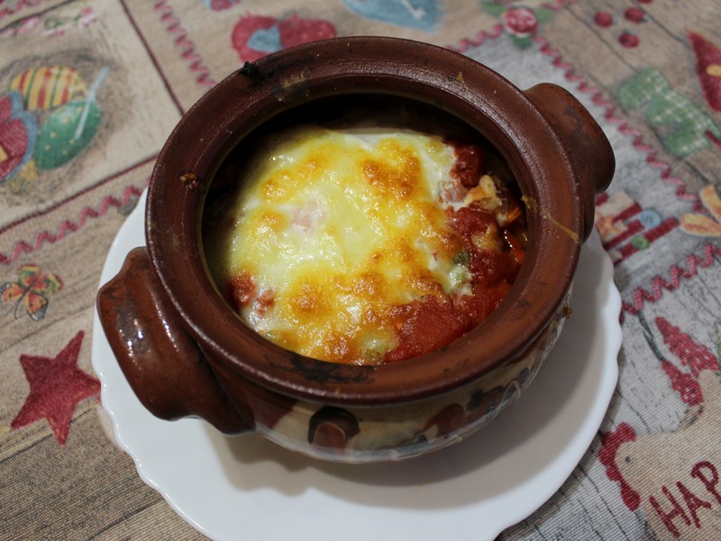 Брынза по шопски - болгарская кухня