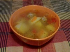Рецепт супа с фрикадельками