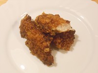 Куриное филе в кукурузных хлопьях