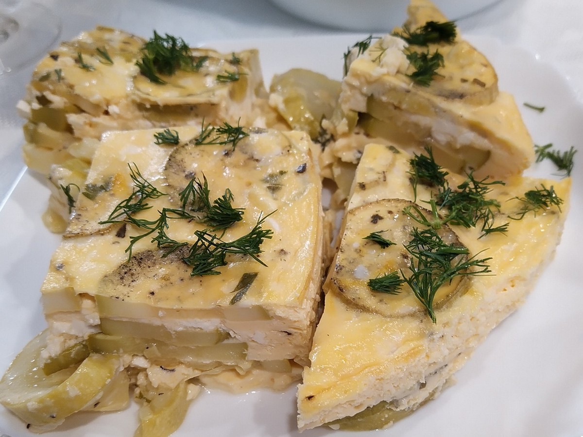 Рецепт кабачков с брынзой